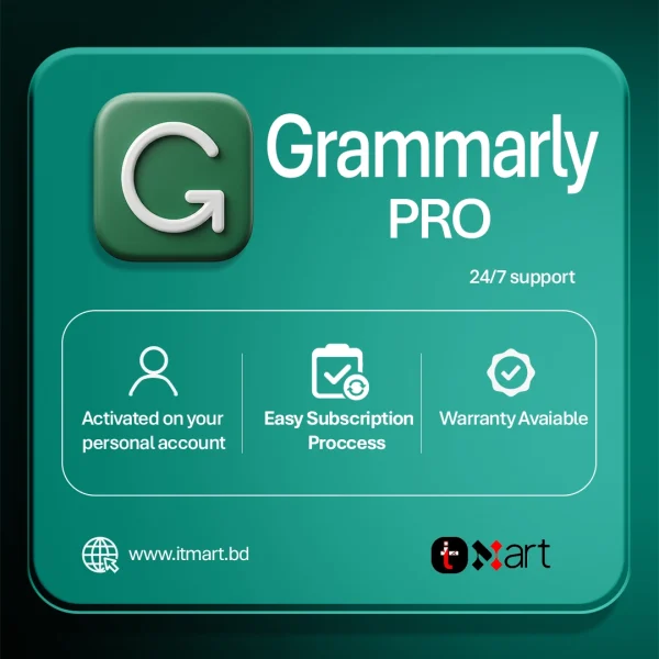 Grammarly Pro Subscriptions BD, Bangladesh by IT Mart