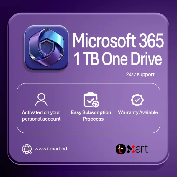 Microsoft 365 with 1TB One Drive 1 year Price in bangladesh by IT mart BD